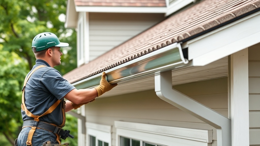 Professional seamless gutter installation protecting Milwaukee homes